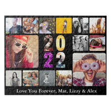 Load image into Gallery viewer, Photo Collage 2022 Custom Jigsaw 300 Pieces (Almost A3 Size)