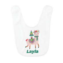 Load image into Gallery viewer, Personalised Christmas Baby Bibs TWIN Pack - 12 Designs