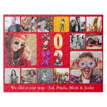 Load image into Gallery viewer, Photo Collage 2022 Custom Jigsaw 300 Pieces (Almost A3 Size)