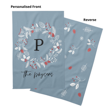 Load image into Gallery viewer, Personalised Christmas Waffle Tea Towels Twin Pack - 9 Designs