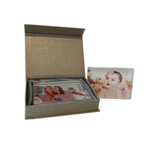 Load image into Gallery viewer, Crystal Photo Block - with cushioned silver gift box. 13cm x 9cm, Portrait or Landscape