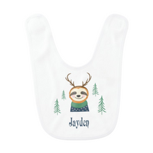 Load image into Gallery viewer, Personalised Christmas Baby Bibs TWIN Pack - 12 Designs