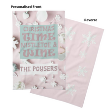 Load image into Gallery viewer, Personalised Christmas Waffle Tea Towels Twin Pack - 9 Designs