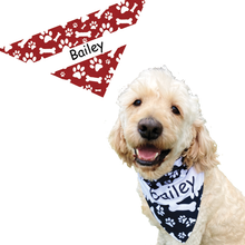 Load image into Gallery viewer, Cool Designs Quality Pet Bandanas - 10 Personalised Styles