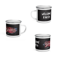 Load image into Gallery viewer, Photo Print Personalised Enamel Camping Mug