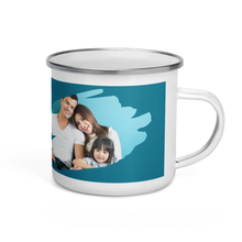 Load image into Gallery viewer, Photo Print Personalised Enamel Camping Mug