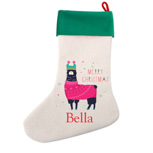 Load image into Gallery viewer, Cool Designs Linen Christmas Stocking - 15 Designs