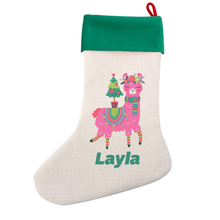 Load image into Gallery viewer, Cool Designs Linen Christmas Stocking - 15 Designs