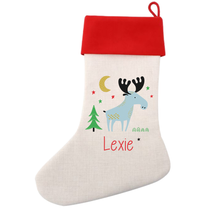 Load image into Gallery viewer, Cool Designs Linen Christmas Stocking - 15 Designs
