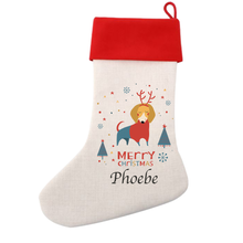 Load image into Gallery viewer, Cool Designs Linen Christmas Stocking - 15 Designs