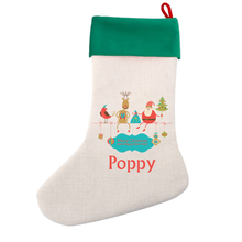 Load image into Gallery viewer, Cool Designs Linen Christmas Stocking - 15 Designs