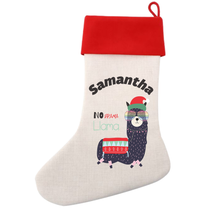 Load image into Gallery viewer, Cool Designs Linen Christmas Stocking - 15 Designs