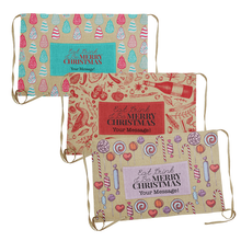 Load image into Gallery viewer, Linen Look Faux Burlap Waist Aprons Personalised Christmas- 3 Designs