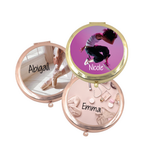 Load image into Gallery viewer, Ballet Dance Gift Personalised Compact Mirrors - 8 Designs