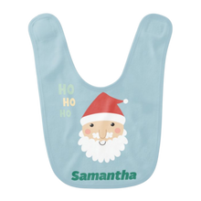 Load image into Gallery viewer, Personalised Christmas Baby Bibs TWIN Pack  - 12 Designs
