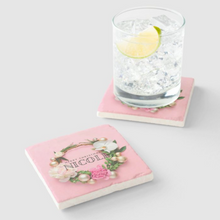 Load image into Gallery viewer, Personalised Christmas Sandstone Coaster  - 6 Designs
