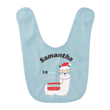 Load image into Gallery viewer, Personalised Christmas Baby Bibs TWIN Pack  - 12 Designs
