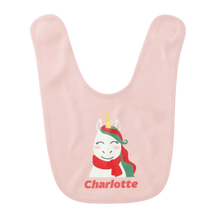 Load image into Gallery viewer, Personalised Christmas Baby Bibs TWIN Pack  - 12 Designs
