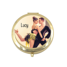 Load image into Gallery viewer, Ballet Dance Gift Personalised Compact Mirrors  - 8 Designs
