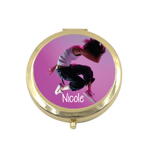 Load image into Gallery viewer, Ballet Dance Gift Personalised Compact Mirrors  - 8 Designs
