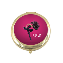 Load image into Gallery viewer, Ballet Dance Gift Personalised Compact Mirrors  - 8 Designs
