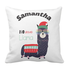 Load image into Gallery viewer, Personalised White Thick Christmas Cushion 15 Designs
