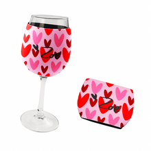 Load image into Gallery viewer, Personalised Wine Glass Neoprene Holder  - This Chick Loves Wine
