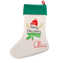 Load image into Gallery viewer, Cool Designs Linen Christmas Stocking - 15 Designs
