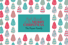Load image into Gallery viewer, Linen Look Faux Burlap Waist Aprons Personalised Christmas- 3 Designs
