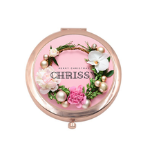 Load image into Gallery viewer, Personalised Christmas Compact Mirrors  - 8 Designs
