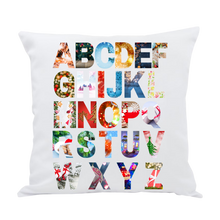 Load image into Gallery viewer, Christmas Letter Art Personalised Cushion
